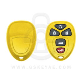 GMC Chevrolet Cadillac Buick Keyless Entry Remote Replacement Shell Cover Yellow 5 Button OUC60270