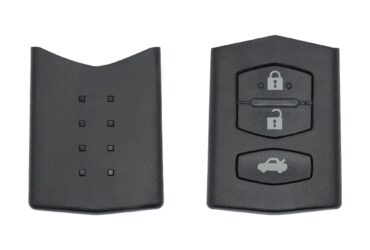 2005-2016 Mazda Flip Remote Key Shell Cover 3-Button With Battery Holder Wide (1)