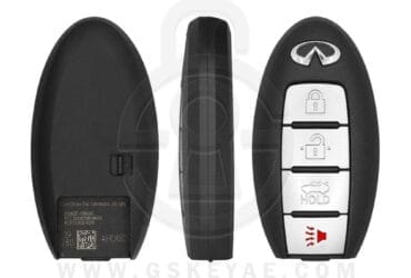 2014-2016 Infiniti Q50 Smart Key Remote 4 Button 315MHz KR5S180144203 285E3-4HD0C OEM