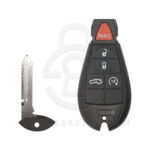 Jeep Chrysler Dodge VW Fobik Remote Key Shell Cover 5 Buttons w/Start Y171 Blade