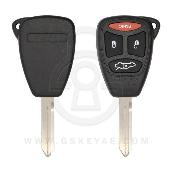 2005-2011 Jeep Chrysler Dodge Remote Head Key Shell 4 Buttons BIG Y157 Y159 CY22