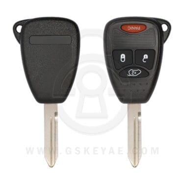 2004-2014 Jeep Chrysler Dodge Remote Head Key Shell 4 Button w/Hatch Y157 Y159 CY22 SMALL
