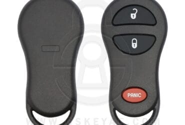 Coque de télécommande sans clé 3 boutons pour Jeep Chrysler Dodge Plymouth 1998-2005