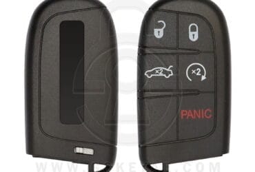 Coque de clé télécommande intelligente Jeep Renegade / Compass (2017-2021) 5 boutons