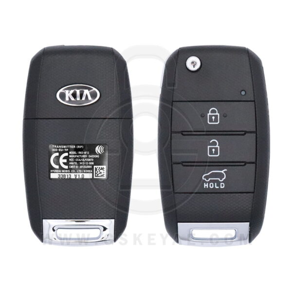 2013-2016 Genuine KIA Carens Flip Remote Key 3 Button 433MHz 95430-A4200 95430A4200 (OEM)
