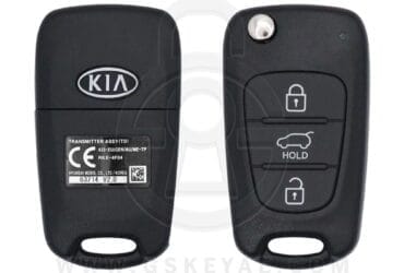 2011-2013 Genuine KIA Forte Flip Remote Key 3 Button 433MHz 95430-1M270 954301M270 (OEM)