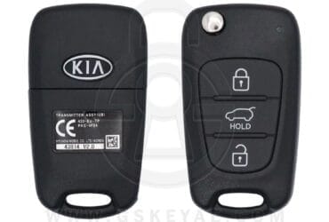 2012-2017 Genuine KIA Rio Flip Remote Key 3 Button 433MHz 95430-1W051 954301W051 (OEM)