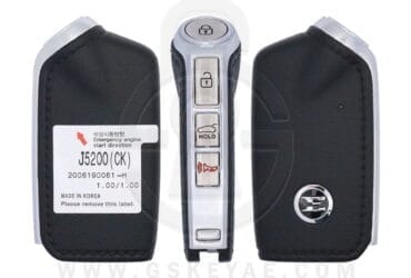 Clé intelligente d’origine KIA Stinger GT 2018-2021 4 boutons 433MHz TQ8-FOB-4F15 95440-J5200