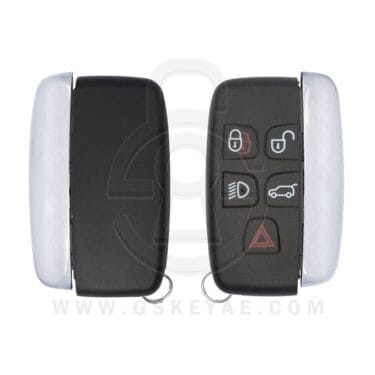2010-2018 Land Rover Range Rover Jaguar XF Smart Key Shell Fob Cover Case 5 Button w/ Lights Aftermarket