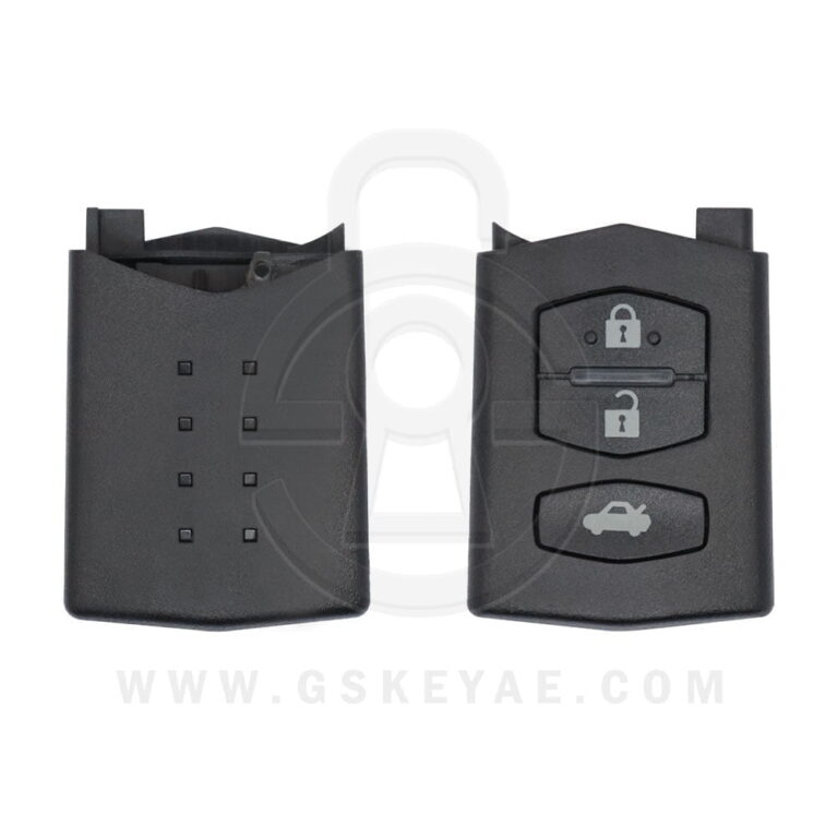 Mazda 3 / 6 / CX-7 / CX-9 Flip Remote Key Shell Cover 3 Buttons With Battery Holder Narrow