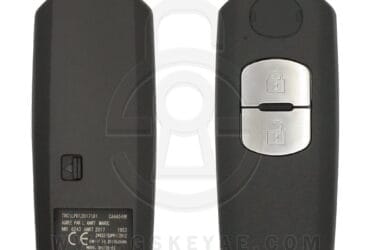 Coque de clé télécommande intelligente Mazda CX-5 2013 2 boutons pour SKE13E-01