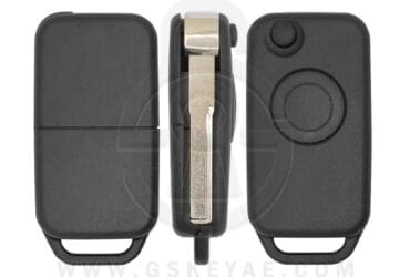 1994-1998 Mercedes Benz C / E Class Flip Remote Key Shell Cover Case 1 Button HU64 Blade