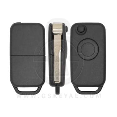 1994-1998 Mercedes Benz C / E Class Flip Remote Key Shell Cover Case 1 Button HU64 Blade