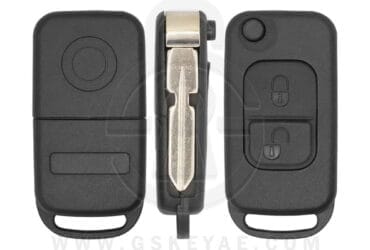 1997-2001 Mercedes SL-Class Flip Remote Key Shell Cover Case 2 Buttons HU39 Blade