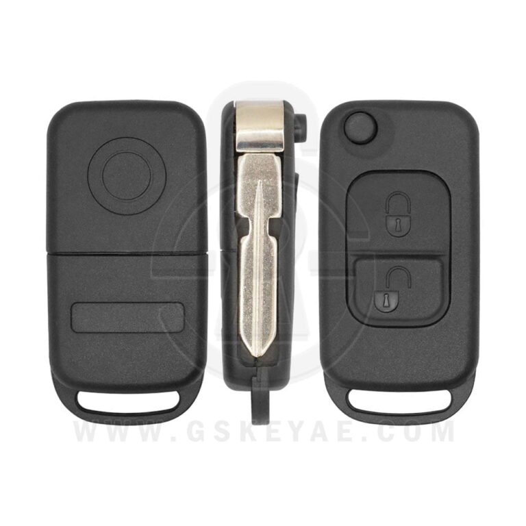 1997-2001 Mercedes SL-Class Flip Remote Key Shell Cover Case 2 Buttons HU39 Blade