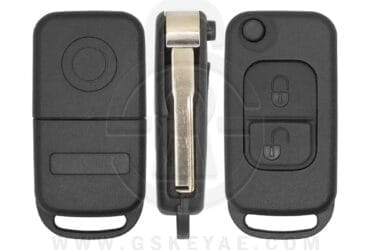 1998-2006 Mercedes Benz A / B / SLK Class Flip Remote Key Shell Cover Case 2 Buttons HU64
