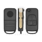 1997-2005 Mercedes Benz S / SL Class Flip Remote Key Shell Cover Case 3 Button HU39 Blade