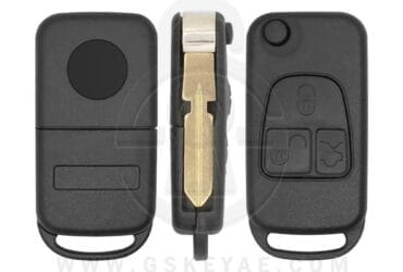 1997-2005 Mercedes Benz S / SL Class Flip Remote Key Shell Cover Case 3 Button HU39 Blade