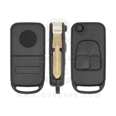1997-2005 Mercedes Benz S / SL Class Flip Remote Key Shell Cover Case 3 Button HU39 Blade