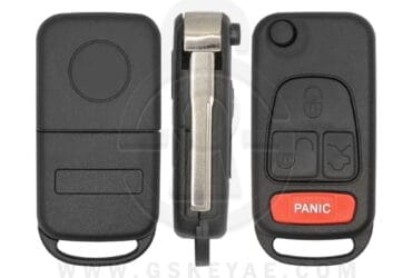 1998-2005 Mercedes Benz Flip Remote Key Shell Cover Case 4 Buttons HU64 NCZ MB1K KPT6095