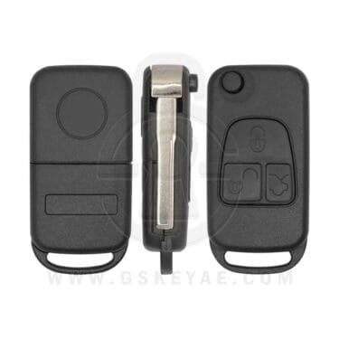 1997-2005 Mercedes Benz ML-Class W163 Flip Remote Key Shell Cover 3 Button