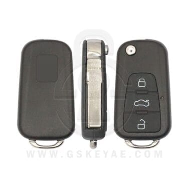 MG MG5 MG7 Flip Remote Key Shell Cover 3 Buttons HU66 Uncut Blade