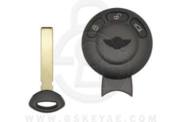 2008-2014 Mini Cooper Smart Remote Key Shell Cover 3 Buttons HU92 Blade IYZKEYR5602
