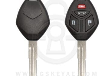 2007-2015 Mitsubishi Eclipse Galant Remote Head Key Shell 4 Button MIT11R Key Blank Blade