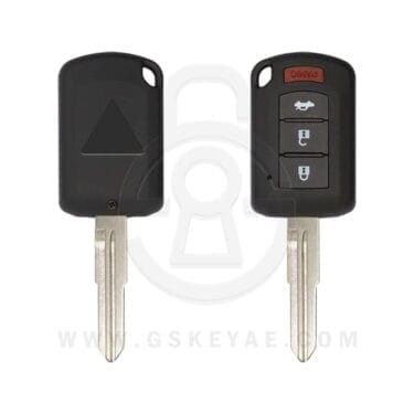 2013-2021 Mitsubishi Lancer Mirage Remote Head Key Shell Case Cover 4 Button MIT11R Uncut Blade