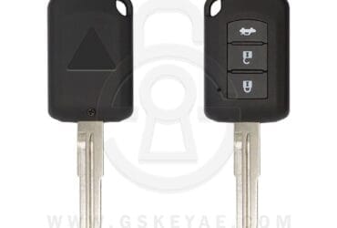 2015-2021 Mitsubishi Lancer Remote Head Key Shell Case Cover 3 Buttons MIT11R Uncut Blade