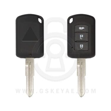 2015-2021 Mitsubishi Lancer Remote Head Key Shell Case Cover 3 Buttons MIT11R Uncut Blade