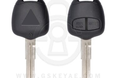 2006-2014 Mitsubishi Pajero Montero Remote Head Key Shell Cover 2 Button MIT8 Uncut Blade