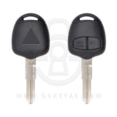 2006-2014 Mitsubishi Pajero Montero Remote Head Key Shell Cover 2 Button MIT8 Uncut Blade