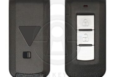 Coque de clé intelligente Mitsubishi Lancer Outlander 2009-2021 avec 2 boutons