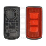 3 Buttons Replacement Smart Remote Key Shell Cover with MIT3 Blade For Mitsubishi Pajero Lancer