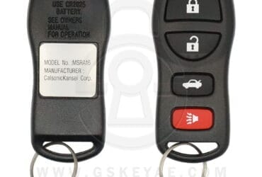 2003-2007 Genuine Nissan Altima Keyless Entry Remote 4 Button 433MHz MSRA16 28268-9Y800 OEM