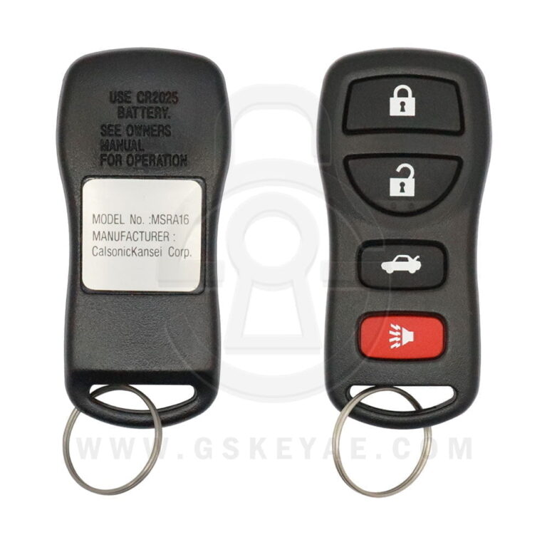 2003-2007 Genuine Nissan Altima Keyless Entry Remote 4 Button 433MHz MSRA16 28268-9Y800 OEM