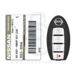 2016-2018 Genuine Nissan Altima Maxima Smart Key 4 Button 433MHz 285E3-9HS4A OEM (1)