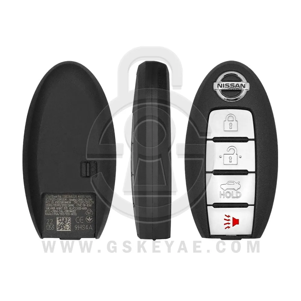 2016-2018 Genuine Nissan Altima Maxima Smart Key 4 Button 433MHz 285E3-9HS4A OEM
