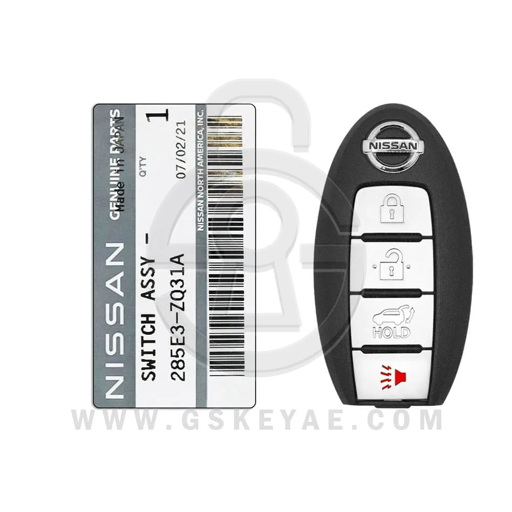 2008-2012 Genuine Nissan Armada Smart Key Remote 4 Button 315MHz CWTWBU624 285E3-ZQ31A OEM (1)