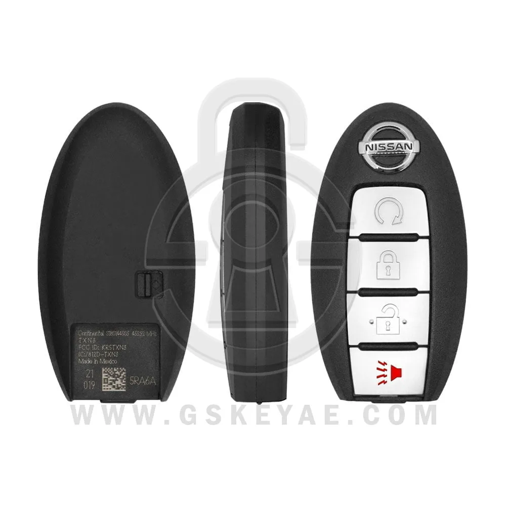 2018-2021 Nissan Kicks Rogue Smart Remote Key 4 Button 433MHz 285E3-5RA6A (OEM)