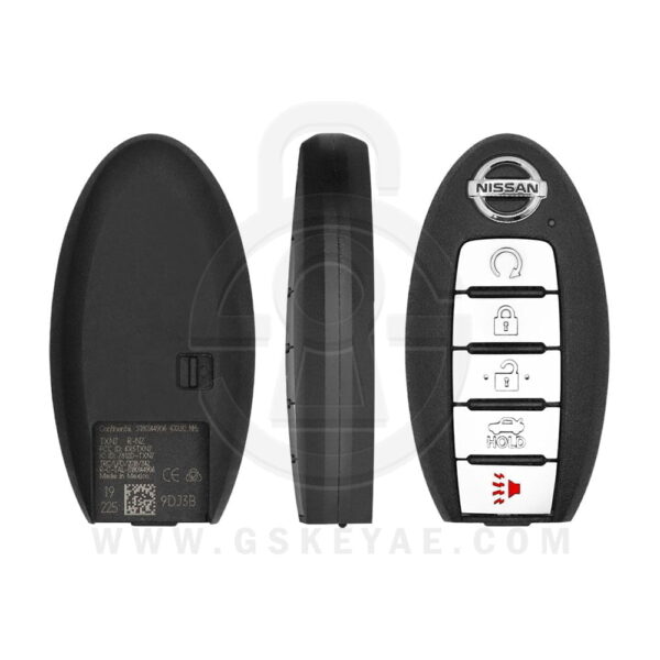 2019-2020 Nissan Maxima Smart Key Remote 5 Button 433MHz KR5TXN7 285E3-9DJ3B (OEM)