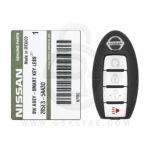 Nissan Murano Pathfinder Titan Smart Key Remote 4 Button 433MHz 285E3-5AA3D, 285E3-5AA3C OEM