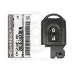 2008-2013 Nissan Qashqai Smart Head Key Remote 2 Button 433MHz ID46 Chip 285E3-4X00A (OEM) (1)