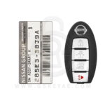 Nissan Sunny Sentra Smart Key 4 Button 433MHz 285E3-3BJ9A, 285E3-3BJ0A OEM