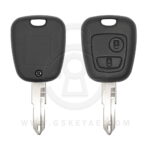 2003-2009 Peugeot 206 Remote Head Key Shell 2 Buttons NE72 Key Blank Blade