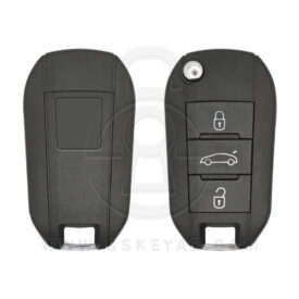 2010-2018 Peugeot 301 / 508 Citroen C-Elysee Flip Remote Key Shell Cover 3 Button VA2 Blade 5FA010