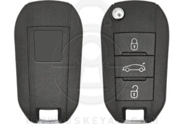 2010-2018 Peugeot 301 / 508 Citroen C-Elysee Flip Remote Key Shell Cover 3 Button VA2 Blade 5FA010