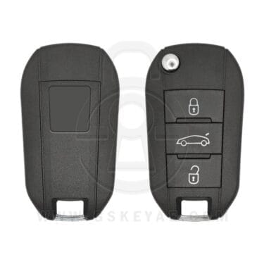 2010-2018 Peugeot 301 / 508 Citroen C-Elysee Flip Remote Key Shell Cover 3 Button VA2 Blade 5FA010