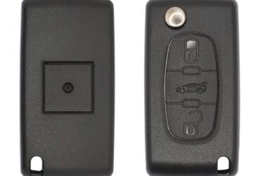 2003-2010 Peugeot Flip Remote Key Shell 3 Button VA2 Blade